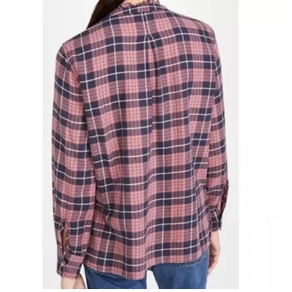 Rails Andie Plaid Button Up Collared Top Size M R… - image 3